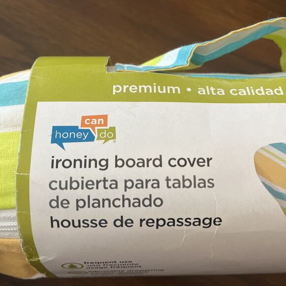 100% Cotton Honey Can Do Premium Padded Ironing Board Cover with Drawstring - Picture 3 of 6